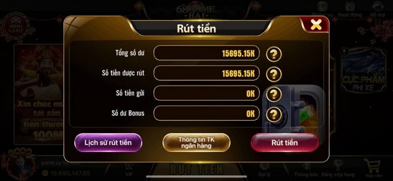 rút tiền tx79 về đơn giản